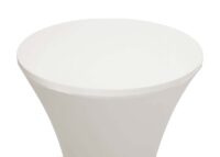 Stehtischhusse Tischhusse Stretch Bezug Ø60cm creme-beige
