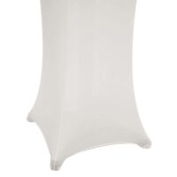 Stehtischhusse Tischhusse Stretch Bezug Ø60cm creme-beige