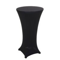 Stehtischhusse Tischhusse Stretch Bezug Ø60cm schwarz