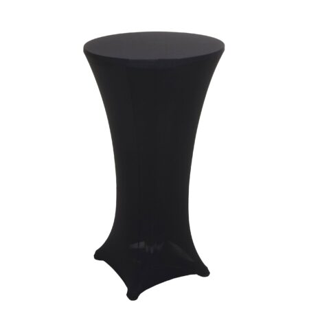 Stehtischhusse Tischhusse Stretch Bezug Ø60cm schwarz