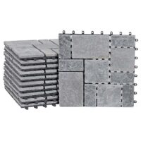 Steinfliese 1m2 JAM-K70 Gartenfliese Naturstein 11x je 30x30cm