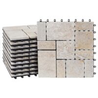 Steinfliese 1m2 JAM-K70 Gartenfliese Naturstein 11x je 30x30cm