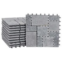 Steinfliese 1m2 JAM-K70 Gartenfliese Naturstein 11x je 30x30cm