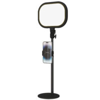 Streaming Lampe LED Nachttischlampe dimmbar mit Handyhalterung