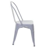 Stuhl Bistrostuhl Stapelstuhl Metall Industriedesign stapelbar grau