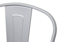 Stuhl Bistrostuhl Stapelstuhl Metall Industriedesign stapelbar grau