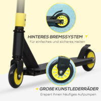 Goldener Stunt Scooter mit ABEC 9 Kugellagern, geeignet für Kinder und Jugendliche ab 14 Jahren