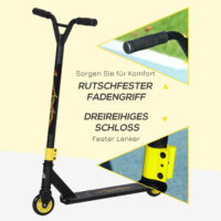 Goldener Stunt Scooter mit ABEC 9 Kugellagern, geeignet für Kinder und Jugendliche ab 14 Jahren