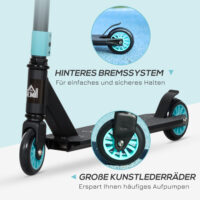 Grüner Stunt Scooter mit ABEC 9 Kugellagern und Kunstlederrädern, ideal für Kinder ab 14 Jahren