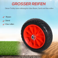 Klappbarer Transportwagen aus Aluminium für Surfbretter, belastbar bis 45 kg