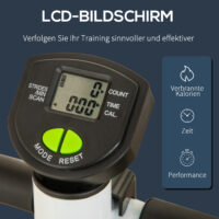 Grüner Swing Stepper mit LCD und Handgriff, belastbar bis 100kg.