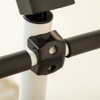 Grüner Swing Stepper mit LCD und Handgriff, belastbar bis 100kg.