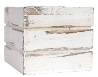 Teelichthalter Set im Shabby Vintage Look 4-teilig weiss