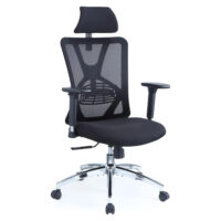 Ticova Bürostuhl mit Lendenwirbelstütze und Kopfstütze