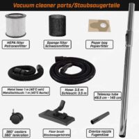 TIMBERTECH® Industriestaubsauger 2300W 30L Blasfunktion 3 Filter