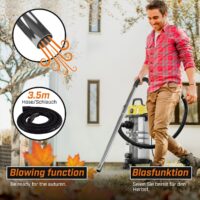 TIMBERTECH® Industriestaubsauger 2300W 30L Blasfunktion 3 Filter