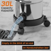 TIMBERTECH® Industriestaubsauger 2300W 30L Blasfunktion 3 Filter