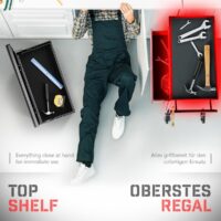 TIMBERTECH® Werkstattwagen 2 Schubladen Werkzeugkiste auf Rollen