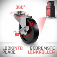 TIMBERTECH® Werkstattwagen 2 Schubladen Werkzeugkiste auf Rollen