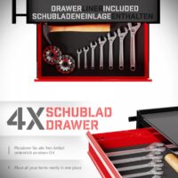 TIMBERTECH® Werkstattwagen 4 Schubladen abschliessbar auf Rollen