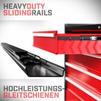 TIMBERTECH® Werkstattwagen 4 Schubladen abschliessbar auf Rollen