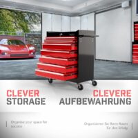 TIMBERTECH® Werkstattwagen 7 Schubladen abschliessbar auf Rollen