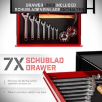 TIMBERTECH® Werkstattwagen 7 Schubladen abschliessbar auf Rollen