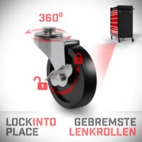 TIMBERTECH® Werkstattwagen 7 Schubladen abschliessbar auf Rollen