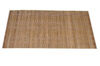 6-teiliges Tischset Bambus abwaschbar 45x30cm dunkelbraun