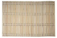 6-teiliges Tischset Bambus abwaschbar 45x30cm hellbraun