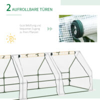 Foliengewächshaus Tomatenhaus für Balkon und Garten für Pflanzen