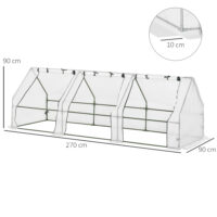 Foliengewächshaus Tomatenhaus für Balkon und Garten für Pflanzen