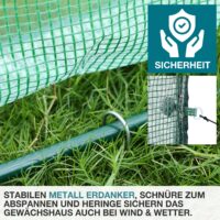 Praktisches Tomatenhaus / Foliengewächshaus, 200x173x80cm.