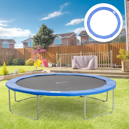 Blaue Randabdeckung als Trampolin Zubehör Set für Trampoline mit 366 cm Durchmesser
