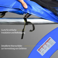 Blaue Randabdeckung als Trampolin Zubehör Set für Trampoline mit 366 cm Durchmesser