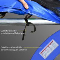 Bunte Randabdeckung als Trampolin Zubehör Set für Trampoline mit 366 cm Durchmesser