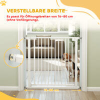 Treppenschutzgitter ohne Bohren mit Automatik für Kinder und Treppe