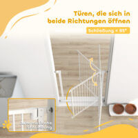 Treppenschutzgitter ohne Bohren mit Automatik für Kinder und Treppe