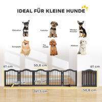 Absperrgitter Schutzgitter für Hunde freistehend klappbar