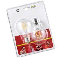Trio LED-Leuchtmittel Filament Glühbirne E27 4W warmweiss 6er Set