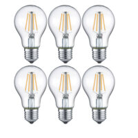 Trio LED-Leuchtmittel Filament Glühbirne E27 4W warmweiss 6er Set