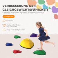 Trittsteine für Kinder rutschfest indoor und outdoor 6 Stück bunt