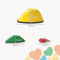 Trittsteine für Kinder rutschfest indoor und outdoor 6 Stück bunt