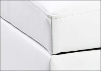 Sitztruhe Ottomane 119x38x45cm Weiß neu.holz