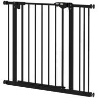 Türschutzgitter für Hunde und Haustiere 74-87cm schwarz