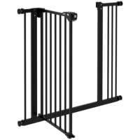 Türschutzgitter für Hunde und Haustiere 74-87cm schwarz