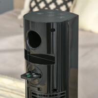 Turmventilator mit Fernbedienung Oszillation Timer und Aroma schwarz