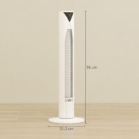 Turmventilator oszillierend mit Fernbedienung Timer und 3 Stufen weiss