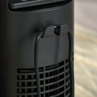 Turmventilator leise mit Fernbedienung Timer und LED schwarz