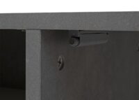 TV-Rack Lowboard Fernsehtisch 45x161x40cm Beton-Optik weiss
